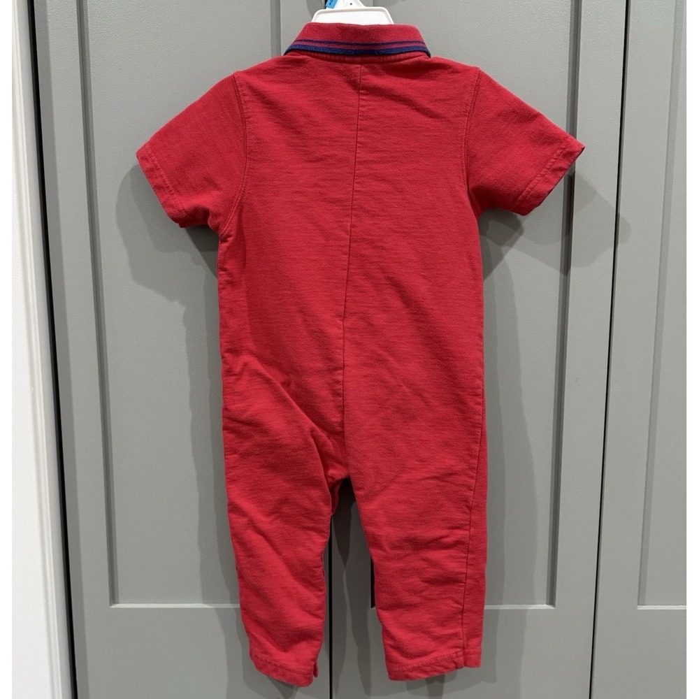 VTG 90s Y2K Disney Winnie the Pooh Romper Red Pooh Airplane Baby 18M Rare HTF - Picture 7 of 16